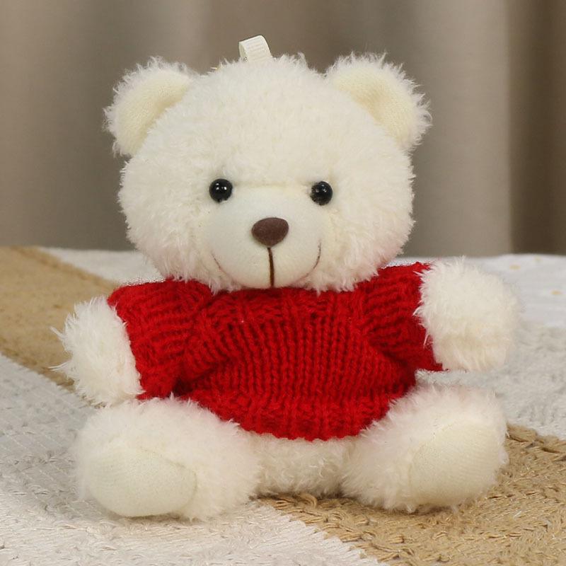 Charming Teddy Bear Keychain Plush Doll - Dressed Up Couple Backpack Ornament Gift