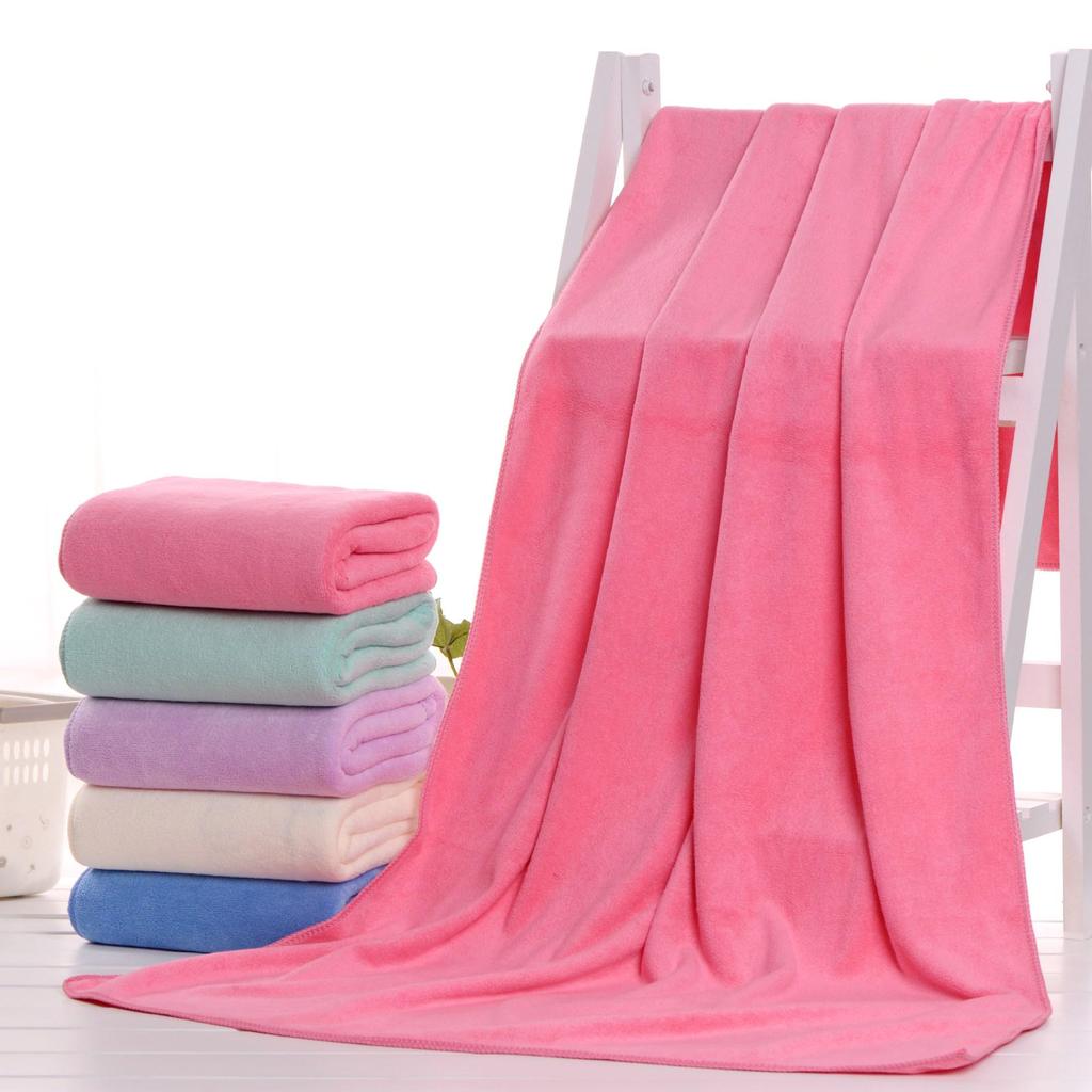 Ultra-Fine Fiber Quick-Dry Bath Towel - Soft, Absorbent, Lint-Free for Adults & Kids, Beach & Bath Use