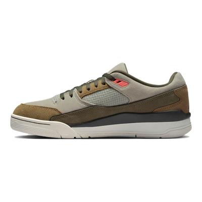 Flight Court Comode Versatili Scarpe da Basket Retrò Sneaker Uomo Grigio Marrone HF3255-301