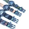 Corda per ombrello orologio impermeabile multifunzione sopravvivenza all'aperto Braccialetto corda per ombrello regolabile orologio avventura campeggio all'aperto