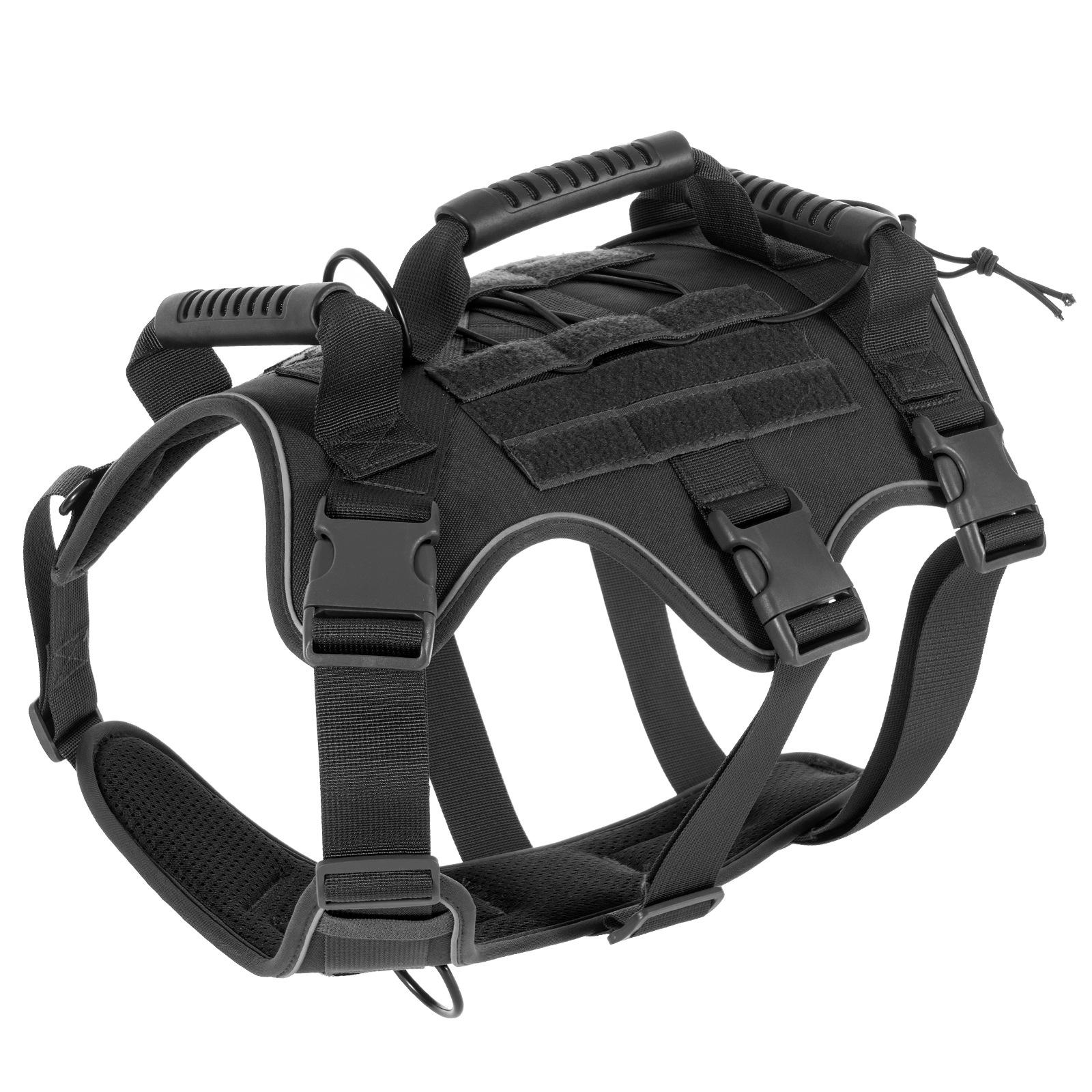 

New Pet Harness Vest Type Tactical Chest Strap Medium and Large Dog Walking Pet Vest M [Recommended weight 30-30 kg]