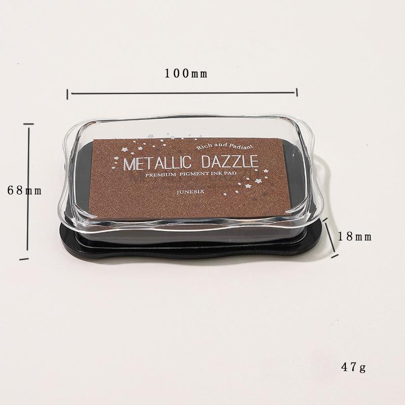 Metallic Large Ink Pad Stamp Companion for Scrapbooking DIY Rubber Stamps Doodling Art