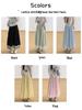 Lace Patchwork Lantern Pants - Spring/Summer Academy Style, Ice Silk, Wide-Leg Skirt Pants, Slimming Bud-Shaped Design.