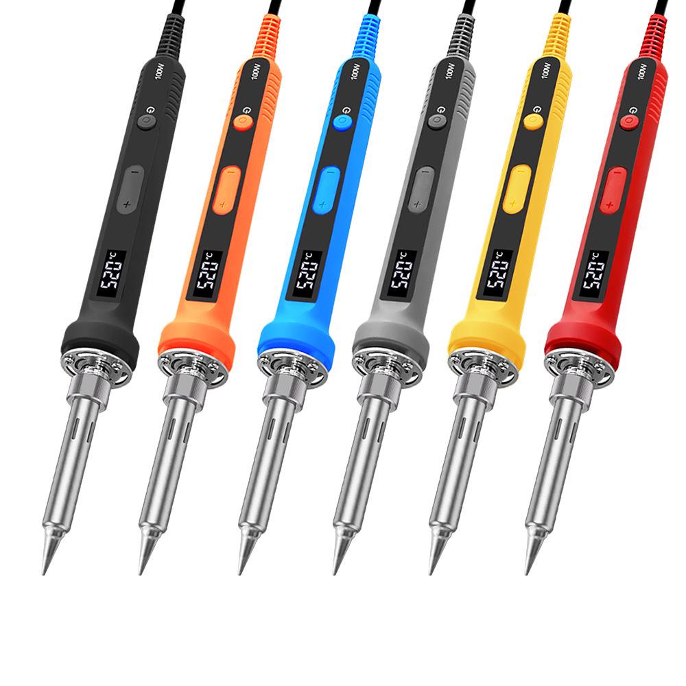 100W Electric Soldering Iron with Digital Temperature Control – Internal Heating & Constant Temperature for Precision Welding and Repair