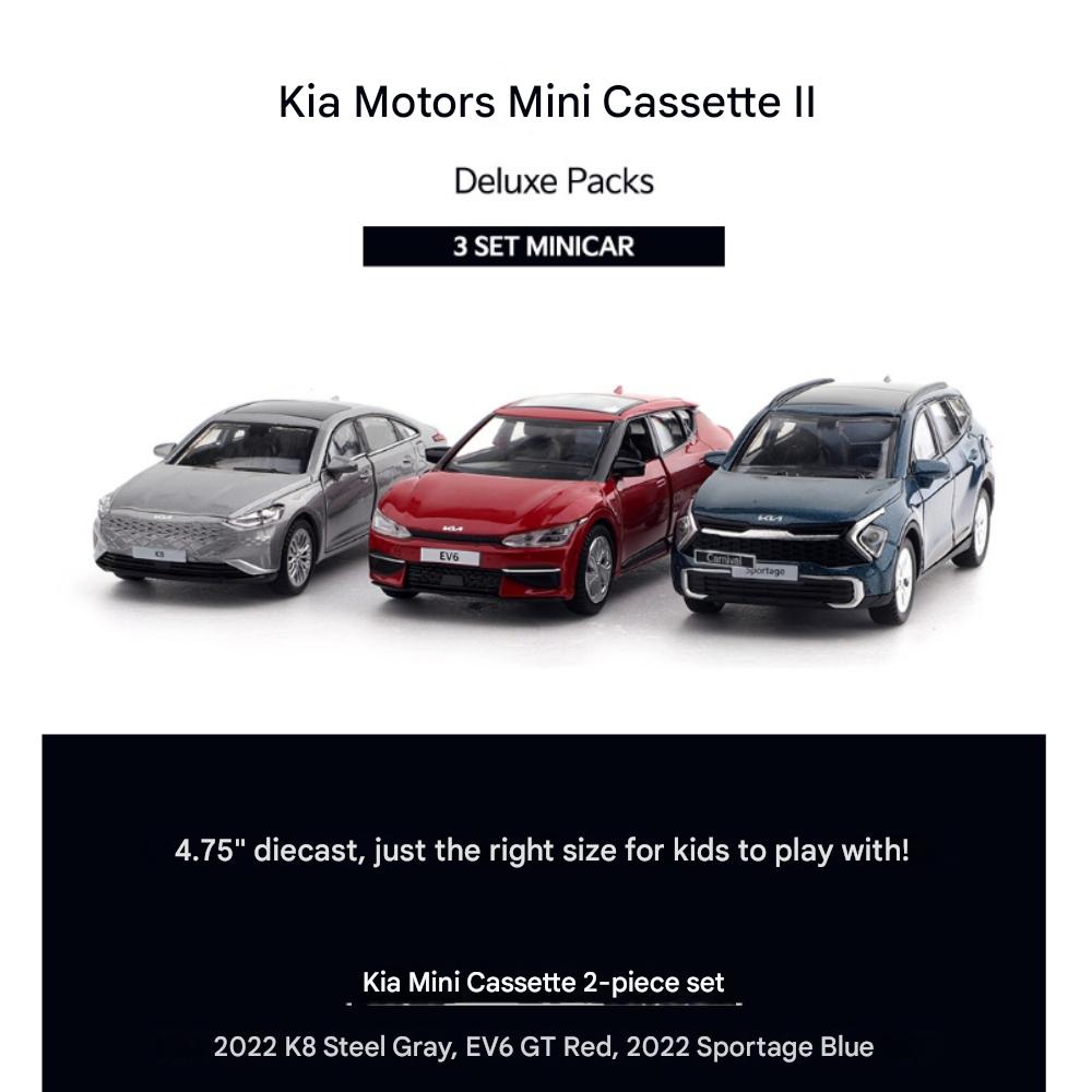 Kia 3-Piece Set Minicar Diecast Pullback Toy