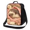 Guinea Pig With Glasses Heat-keeping Lunch Box Leakproof Lunch Cooler Reusable Funny Lunch Tote for Adult with Side Pockets Picnic