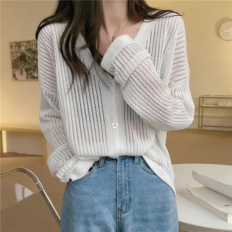 blue summer cardigan
