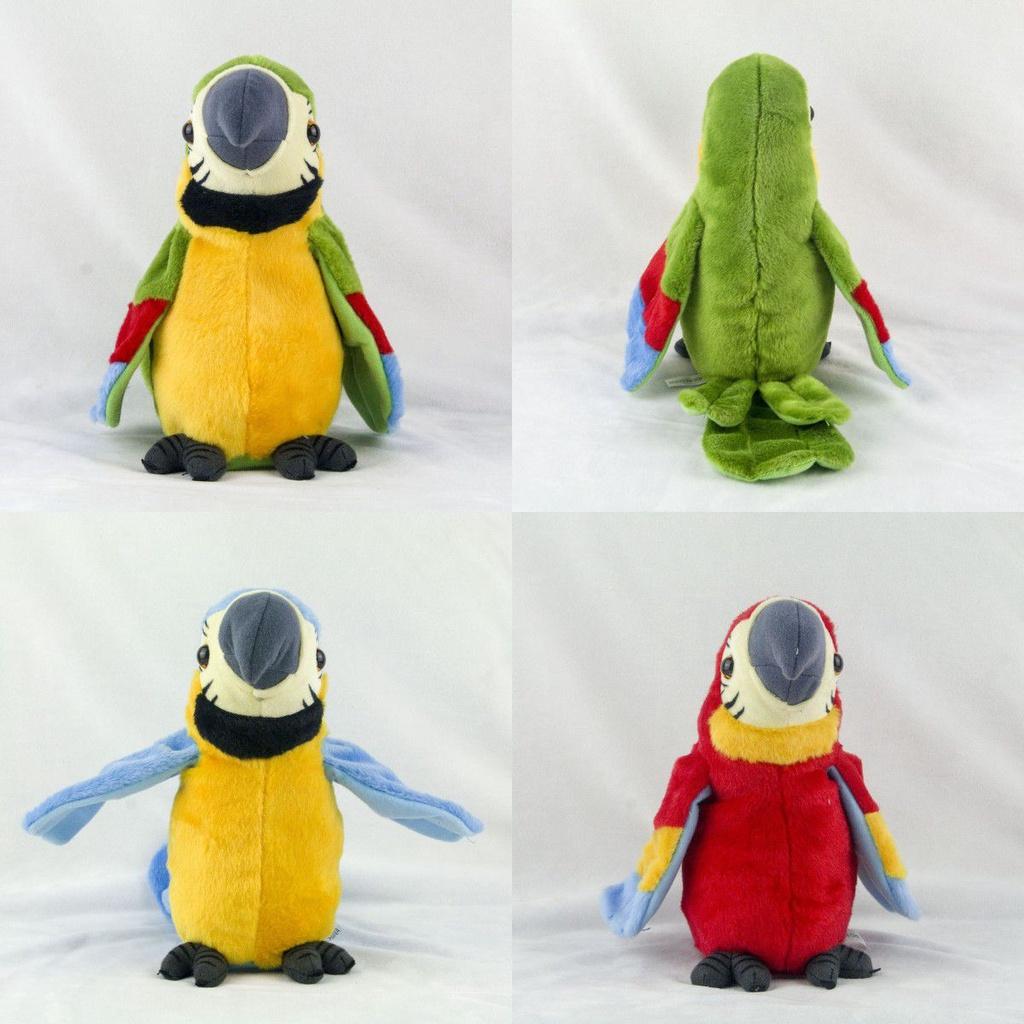 Electric Talking Plush Parrot Toy- Learn To Speak And Flap The Wings- Ideal Children's Gift