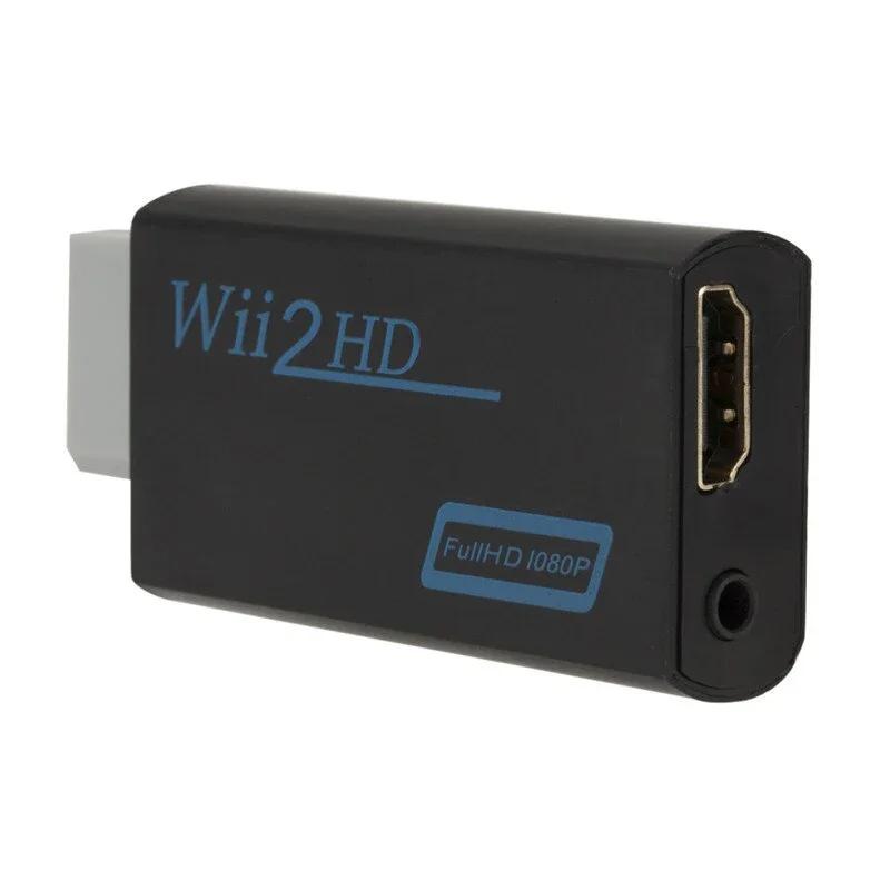 1080P Full HD Adapter Connector 3.5mm Video Audio for PC HDTV Monitor Wii2HDMI-Compatible Wii To HDMI-Compatible Converter