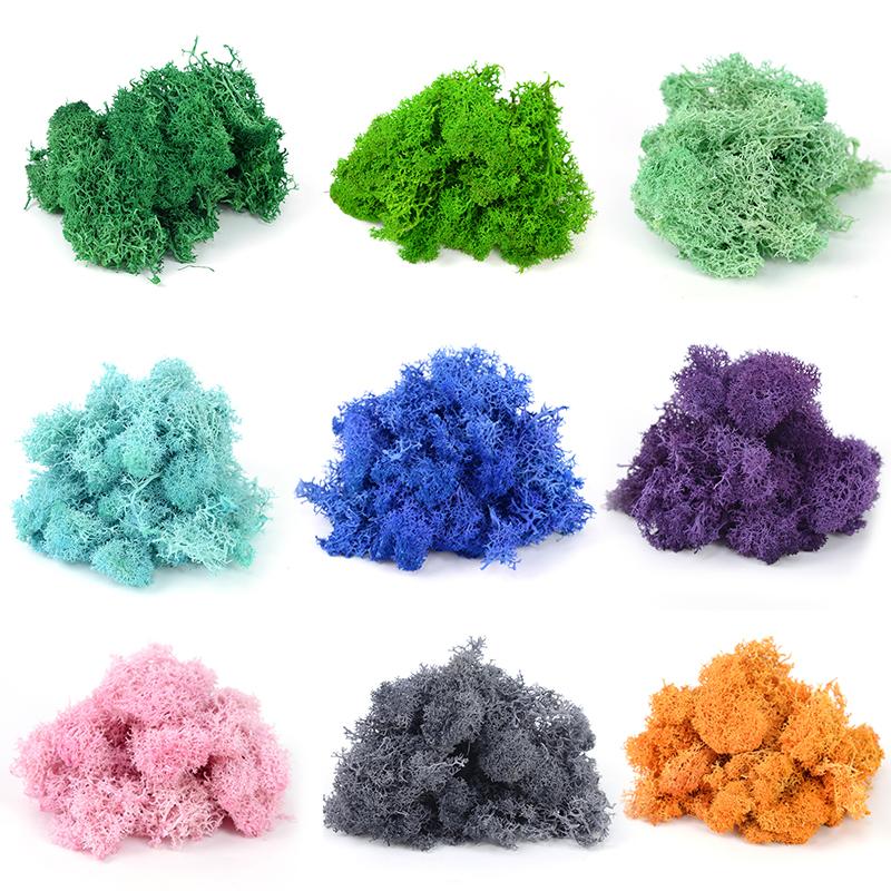 20/40/100g Artificial Green Plants Eternal Life Moss Grass DIY Crafts for Home Garden Room Decoration Mini Landscape Fake Flower