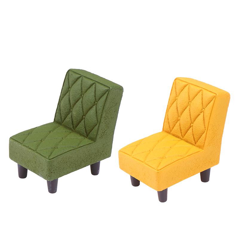 1/12 Dollhouse Miniature Accessories Mini Resin Stool Simulation Chair Furniture