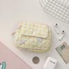 Striped Polka Dot Quilted Cotton Mini Coin and Makeup Purse