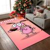 Courage the Cowardly Dog Rug Ideal for Reading Room, Multi-purpose Office Chair Sofa Carpet, Anti-slip Printed Home Area Rug