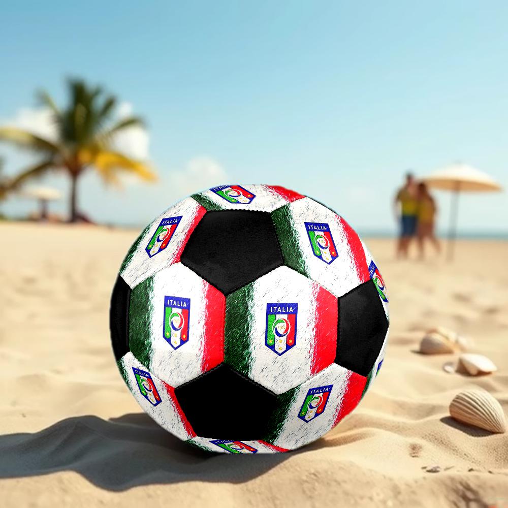 TAGLIA 5 Pallone da Calcio Italiano Colorato Per Tutte le Età Cucito a Macchina PVC Pronto per la Competizione Resistente Ad Alto Rimbalzo