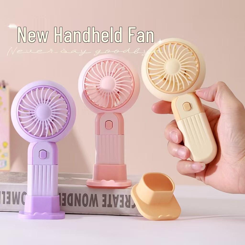 Little Bee Portable Silent Handheld Fan for Kids and Students, Rechargeable and Cute Desktop Fan