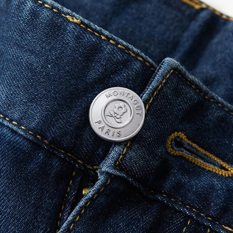 MONTAGUT Men's Retro Tencel Straight Jeans