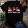 Men's and Women's T-shirts Dad the Trucker the Myth the Legend