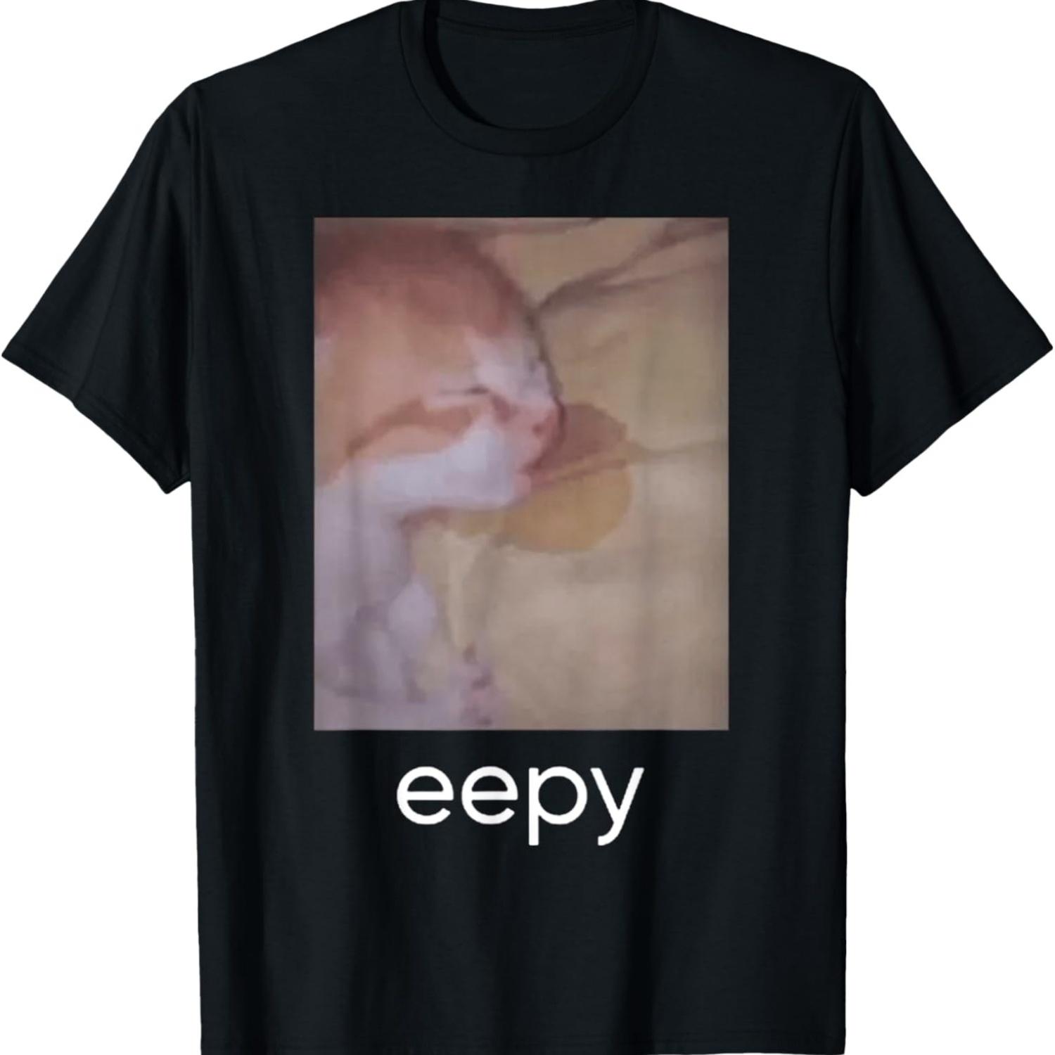 Eepy Cat Meme T-Shirt S чёрный