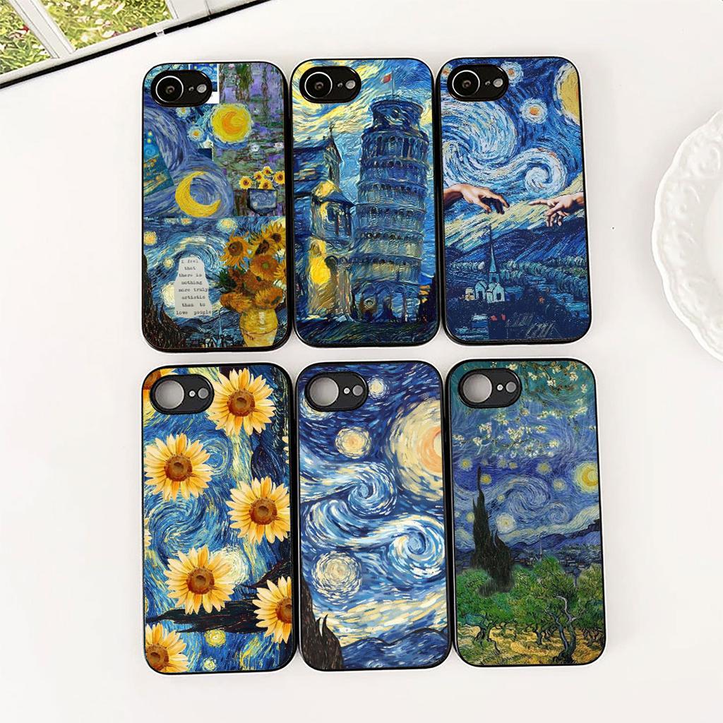 Casing for Xiaomi Redmi Note 13 14 Pro Plus ProPlus 14C 13C Pro+ 5G Phone Cover Protective Case Sunflower Starry Night Van Gogh