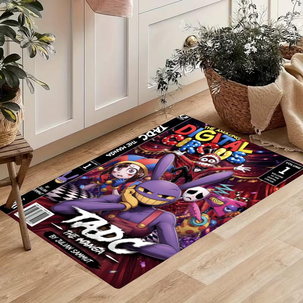 Digital Circus Nonslip Kitchen Mat Floor Carpet Rug For Indoors Outdoors Home Decor Room Supplies Spring Decor
