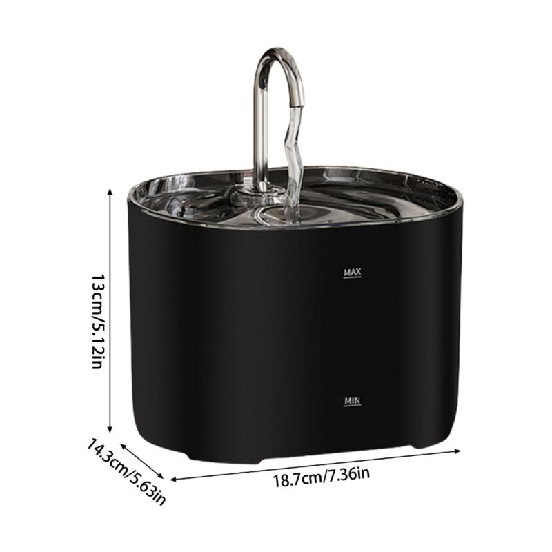 Replendished Automatic Waterer Cats Dog Water Dispenser Quiet Automatic Dog for Home or Travel