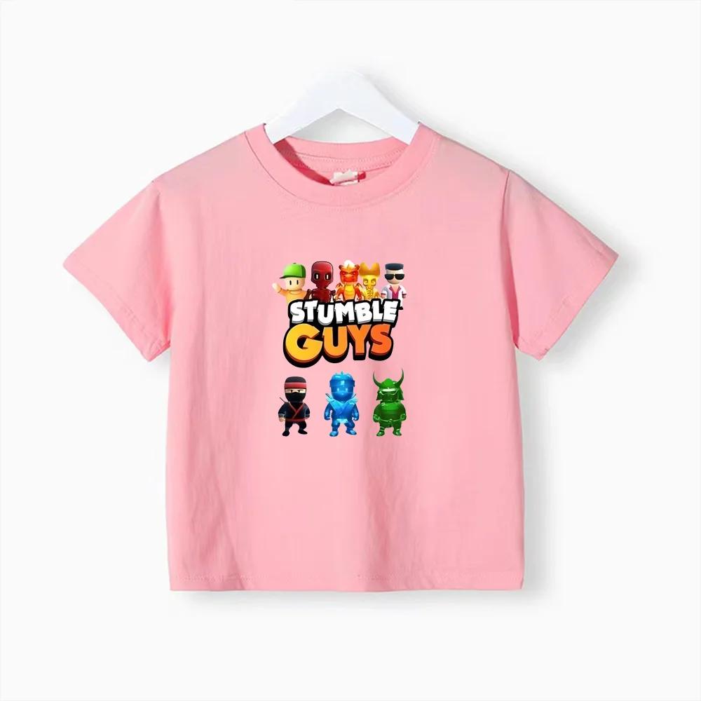 Sommer bedruckte Kinder T-Shirts Oberteil Baumwolle Teenager Junge Mädchen Kleidung Lässig Puppe Rundhals Kurzarm