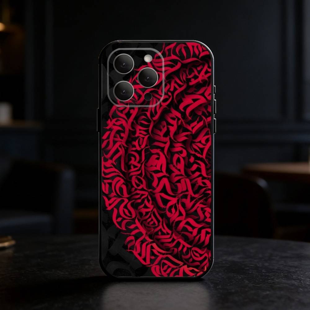 

Pokras Lampas Art Graffiti Phone Case For iPhone 17,16,15,14,13,12,11 Plus,Pro Max,SE4Soft Silicone Black Cover iPhone11PROMAX