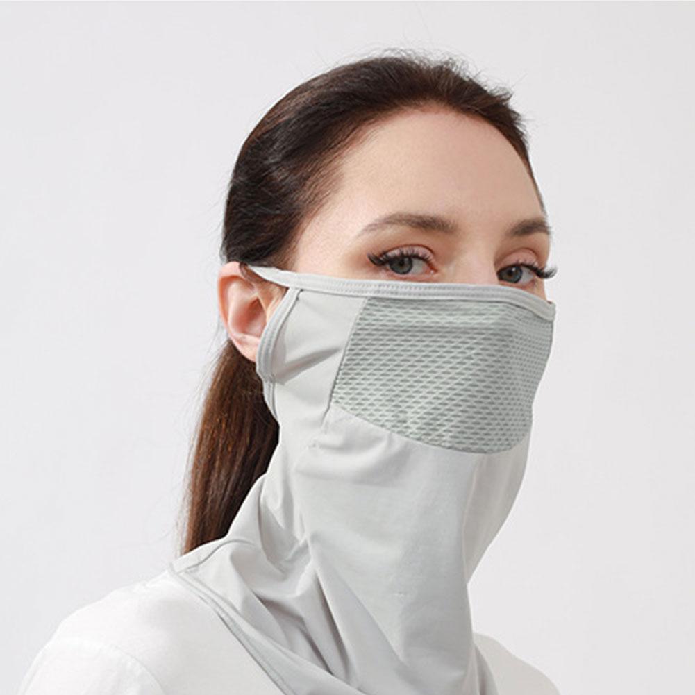 Unisex UV-Schutz Outdoor Halstuch Sport Sonnenschutz Lätzchen Eisseidenmaske Gesichtsbedeckung Halstuch Sonnenschutz Gesichtsschal