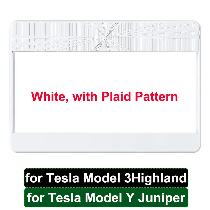 For Tesla Model Y Juniper 2025 Center Console GPS Screen Frame Protector Strip Model 3 Highland Wireless Charger Pad Cover Z6