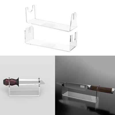 Acryl Messer Ausstellungsständer Dekorativer Schwerter Ausstellungsständer Rack zur Aufbewahrung Einzelmesser Desktop-Dekoration Sammlung