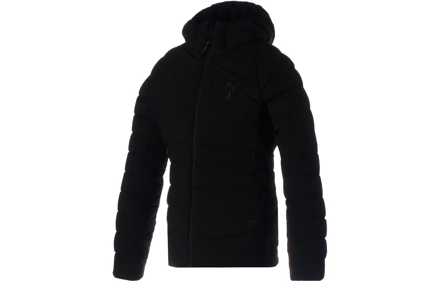 PUMA Down Jackets Women s Black Hooded Moderate Down Jacket 522580-01 S