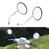Motorcycle Rearview Mirror Universal 10mm Motorcycle Rearview Mirrors Scooter Chrome Round Side Mirror