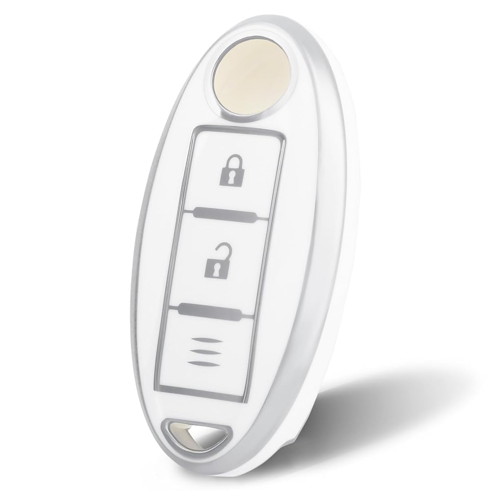 

Чехол для смарт-ключа OFFCURVE, Чехол для ключа, 3 кнопки, Ударопрочный, Устойчивый к царапинам, Брелок, Стильный, Текстурированный, Высококачественный, белый