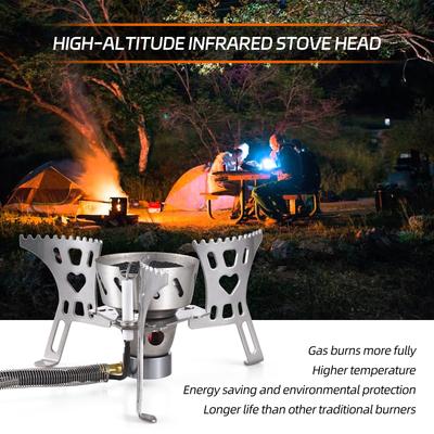 Camping Stove Portable Gas Stove for Outdoor Hiking Lightweight and Foldable