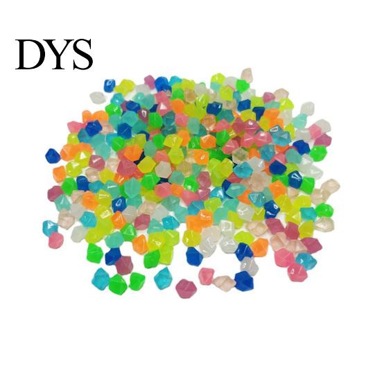 Garden Pebbles 100Pcs Decorative Colorful Glow in Dark Aquarium Landscaping Stones 14mm Luminous Courtyard Paving Natural Crystals Rocks Decoration