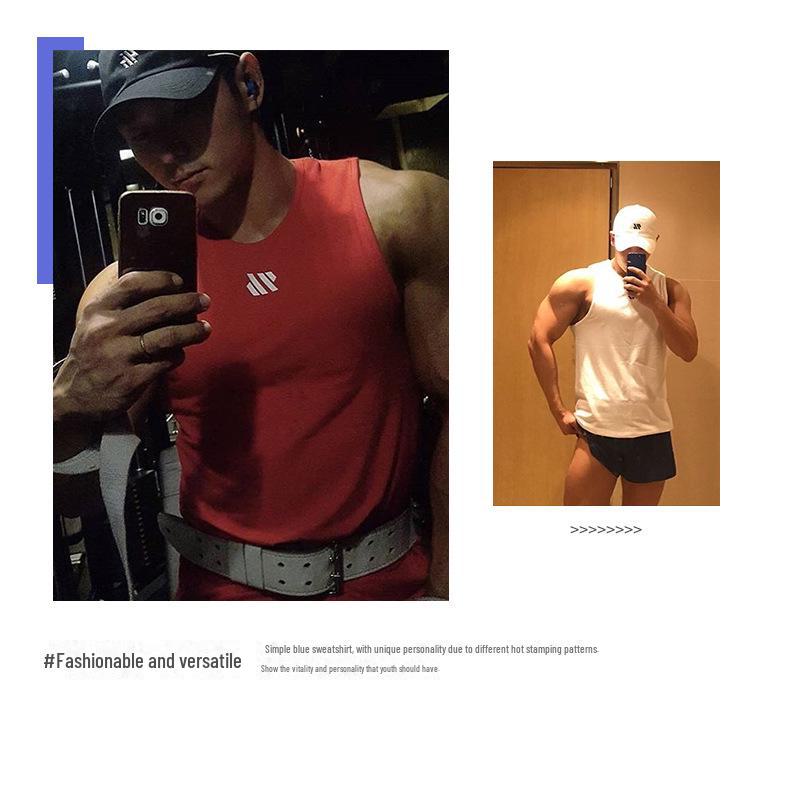 Men's Quick-Dry Sleeveless Vest & Loose Fit Sports T-Shirt - Trendy Plus Size Basketball Training Apparel