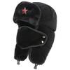 Winter Fleece Lined Russian-Style Trooper Hat With Ear Flaps Windproof Warm Outdoor Cap Men Women