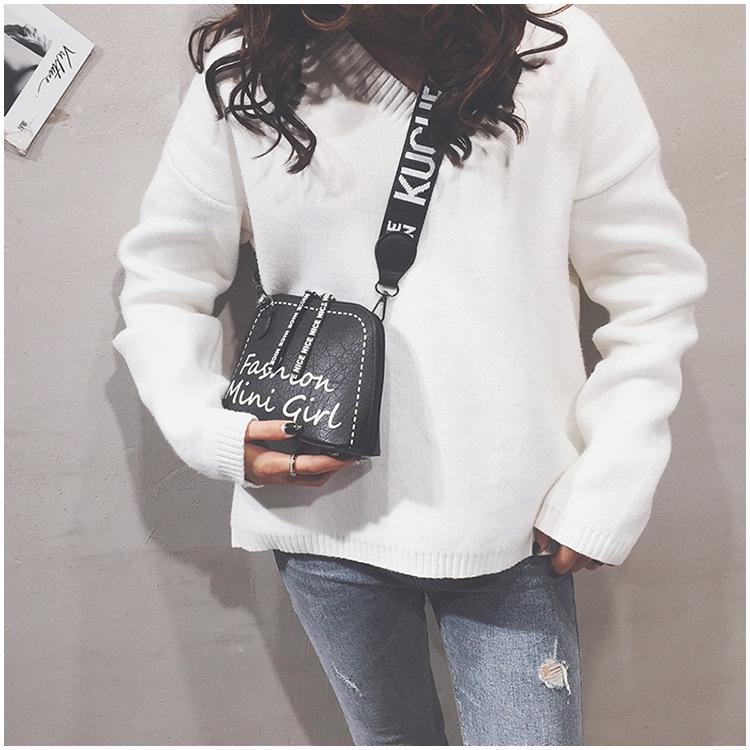 SCIONE женская новая сумка через плечо в стиле ретро с широким ремешком — фото 13