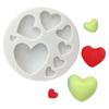 Cake Topper Mold 8 Cavity Silicone Mold Silicone Anti Stick Heart Mold Easy Demold Soft Fondant Mold Fondant Decoration