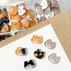 30pcs Cute Calico Cat Buttons 12mm Ginger Cat Buttons Grey Cat Kitty Buttons  Cardigan Sweater