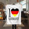 1PC Germany National Football Team Print Flannel Blanket, High Quality All Seasons, Home Decor, Warmth and Comfort, Perfect for Christmas Gifts
