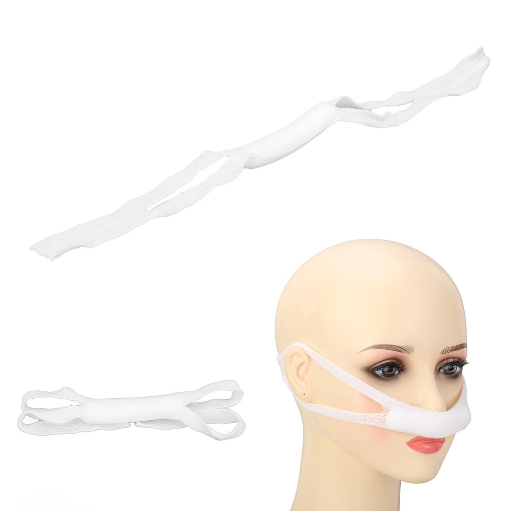 5 Stück Elastische Nasenbandage Hohe Absorptionsfähigkeit Externe Nasenbandage Verbandhalter für die Erholung nach der Operation Weiß