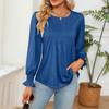 Women's  Long Sleeve Shirts Solid Color Fall Fashion Basic Slim Fit Soft Sexy Tops