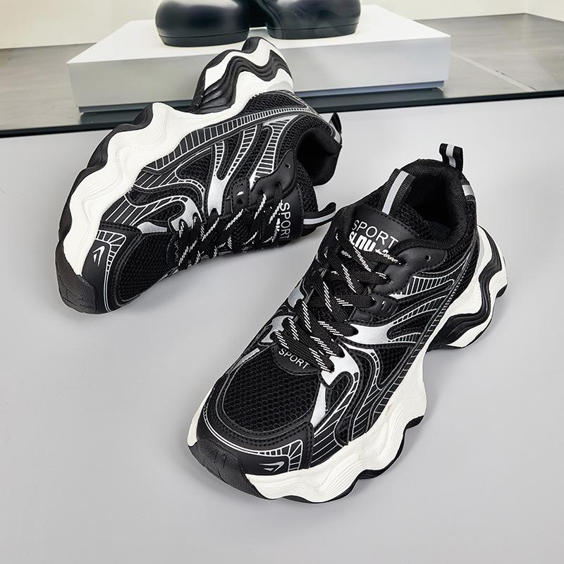 Autumn new ins men's shoes dad shoes Hong Kong style platform heightening retro student versatile fashion casual sports shoes