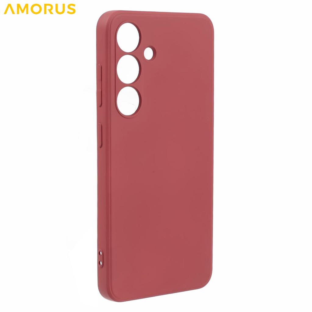 AMORUS For Samsung Galaxy S24+ Case Precise Cutouts TPU Fiber Lining Shockproof Phone Cover