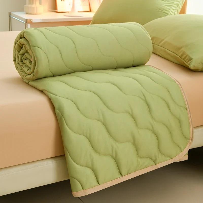 Knitted Thin Duvet 100x150cm 150x200cm Floral Print Quilt Soft Breathable Lightweight Summer Comforter Single Double Bed Blanket