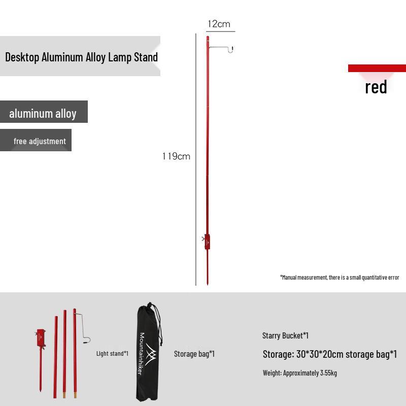 

Aluminum Alloy Dual-Use Camping Lamp Stand: Portable, Foldable Desktop & Ground Bracket