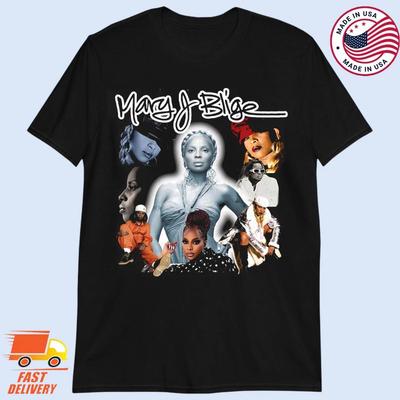 Vintage Mary J. Blige For My Fan T-shirt SE064 FREE SHIPPING
