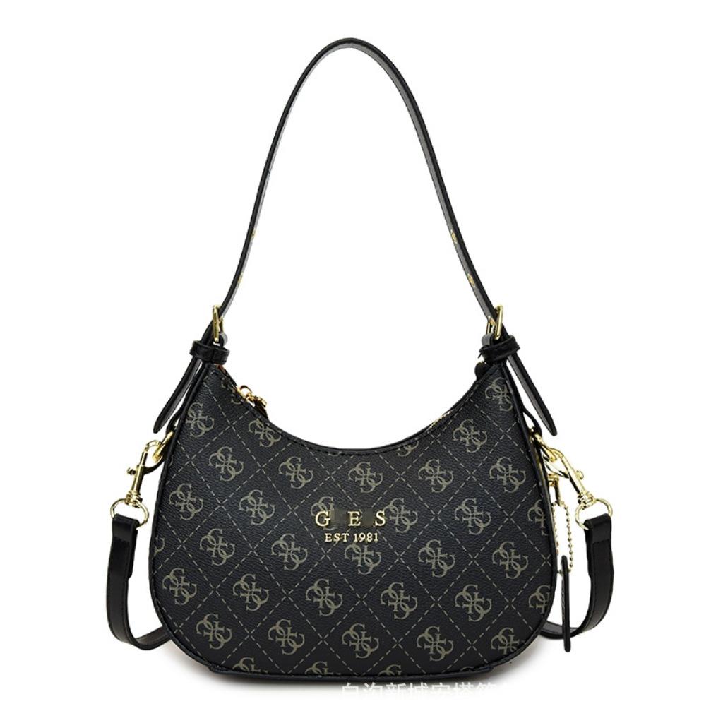 Bolsa Transversal Retrô Europeia Feminina - Alta Qualidade, Versátil, Estilo Ombro Único com Design de Letras