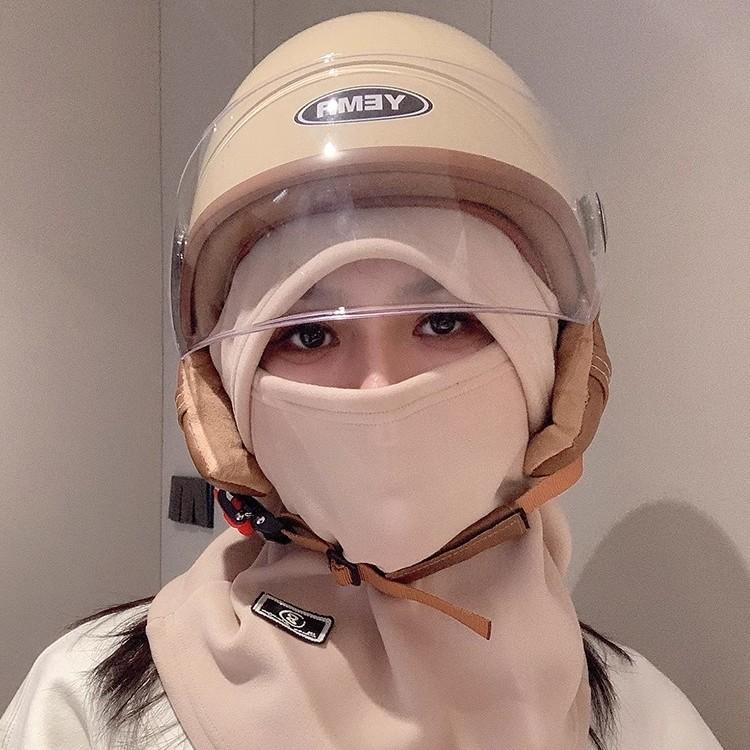 Winter versatile warm riding mask Australian velvet warm mask hat fleece household windproof and cold-proof riding outside